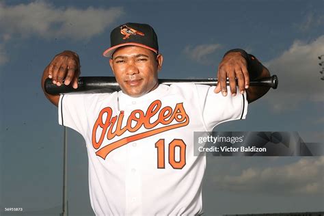 Miguel Tejada Of The Baltimore Orioles Poses For A Photo Day At Fort