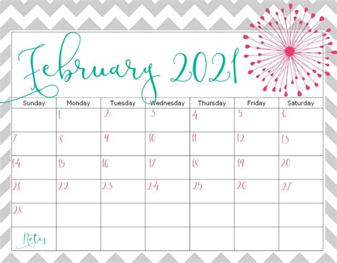 February 2021 calendar starts with sunday as starting of week begin. Printable February 2021 Calendar With Holidays Template Planners - One Platform For Digital ...