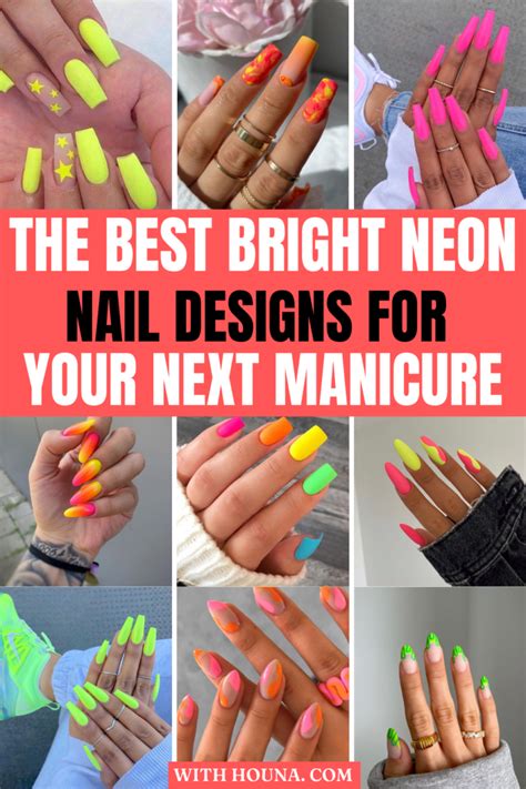 49 Bright Neon Nail Designs And Neon Nail Colors For Your Next Mani