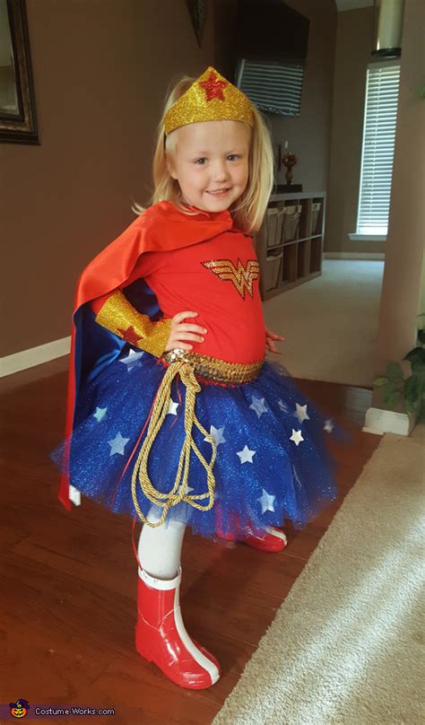 Wonder woman costumes are sure to be a super popular choice for a halloween this year, so if you're going to tackle the diana of themyscira look, you'll need to stand out. Homemade Wonder Woman Costume for Girls