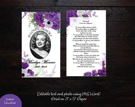 Pin On Funeral Program Templates