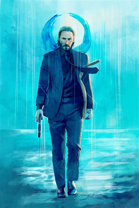 John wick (keanu reeves) is on the run after killing a member of the international assassin's we're thinking he's back. ArtStation - John Wick fan-art, Sarah Lal