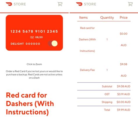 Doordash red card is a credit card that dasher use to make payment for some doordash orders. DoorDash Driver in Australia incl. Sydney and Melbourne - Requirements, Pay Rate and more