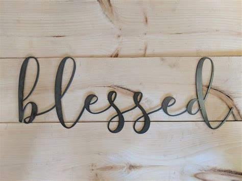 Blessed Script Wall Decor Wall Decor Wall Blessed