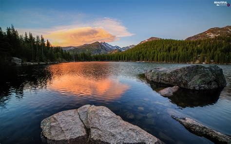 Bear Lake Rocky Mountains Rocky Mountain National Park Stones