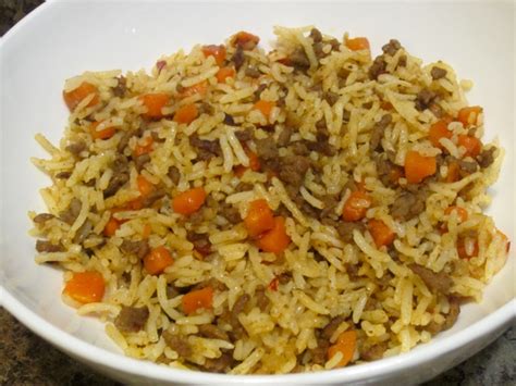 Cooking perfect basmati rice is tricky sometimes. Basmati Rice with Ground Beef and Carrots - My Favourite ...