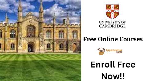 University Of Cambridge Free Online Courses Opportunities Finder
