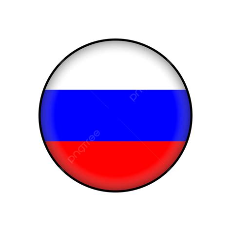 Russian Flag Round Vector Russian Pins Russian Flag Russian Badge