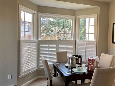 This Bay Window Looks Fabulous With These Cafe Shutters Perfect For