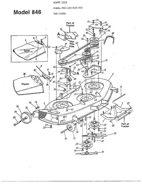 Mtd Mower Deck Parts Diagram