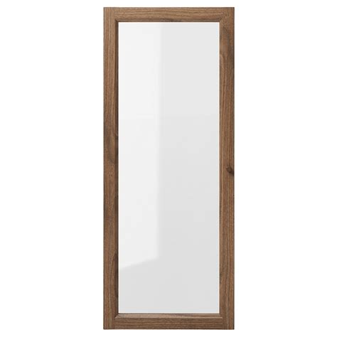 Oxberg Glass Door Brown Walnut Effect 70552856 Ikea