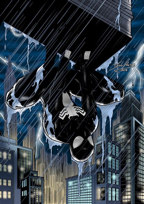 Black Suit Spider Man By Jero Pastor Art On Deviantart