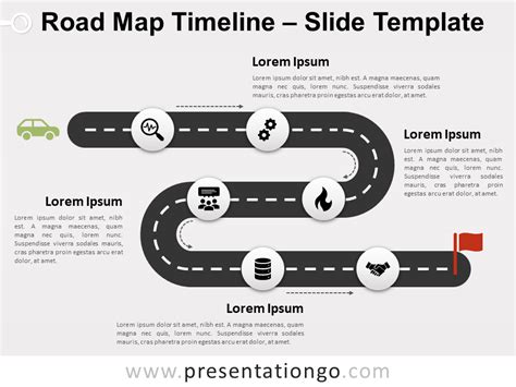 Free Powerpoint Templates About Roadmap