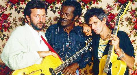 Looking Back Chuck Berry Keith Richards And Eric Clapton Engage In The Most Epic Jam Session You