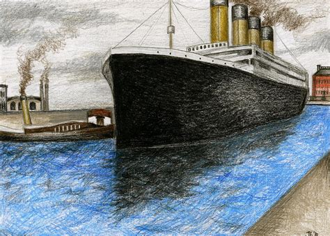 How To Draw The Titanic Titanic Art Titanic Drawings Vrogue Co