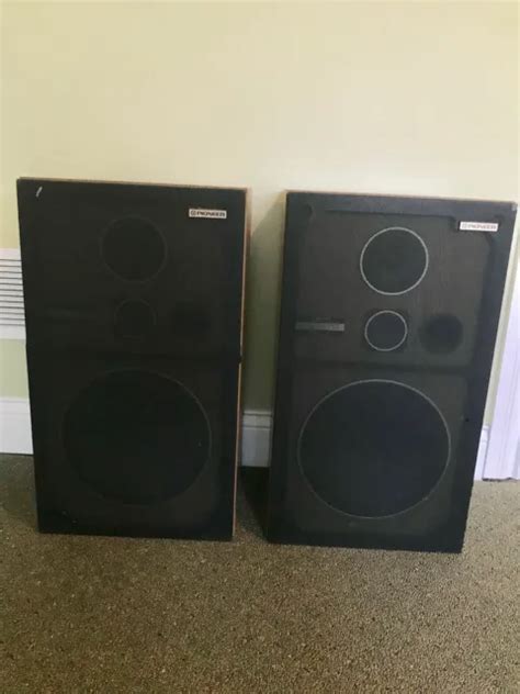 Pair Of Vintage Pioneer Cs G203 3 Way Speakers 100w Great Condition