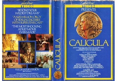 Caligula 1979 On Electric United Kingdom Betamax Vhs Videotape