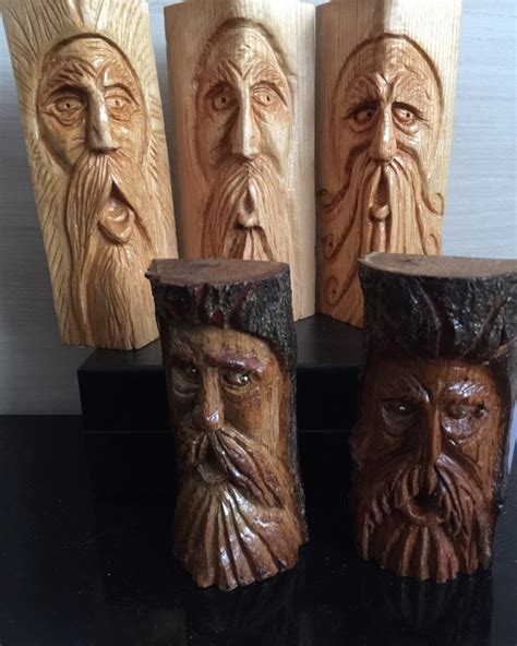 Wood Spirit Carving Etsy