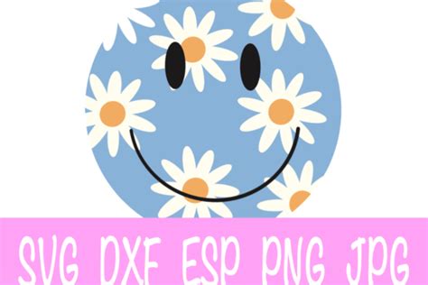 4 Daisy Smiley Face Designs And Graphics