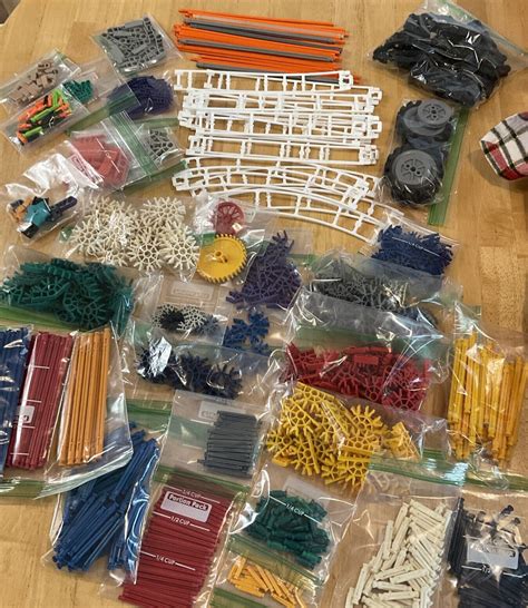 900 Knex Rods Connectors Clamps Mixed Bulk Lot Standard Replacement