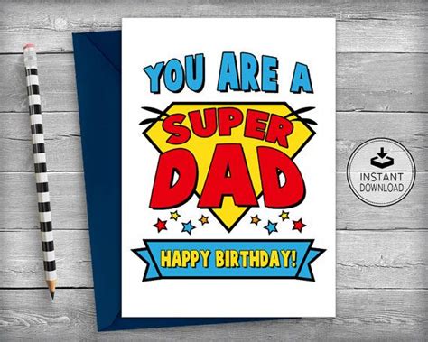 In this video, i am going to show you guys how to make special birthday card. Dad Superhero Birthday Card | Dad Birthday Cards | Father ...