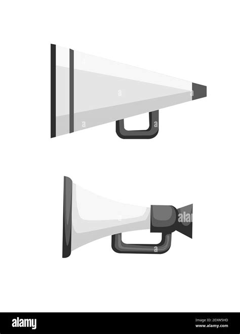 Set Of Two Loud Speakers For Cinema Usage Vector Illustration Isolated