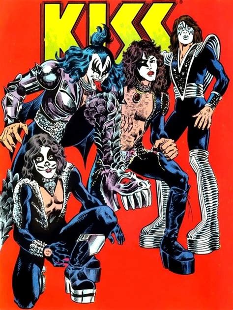 The Greatest Comic Bookband Ever Kiss Kiss Rock Bands Kiss Art
