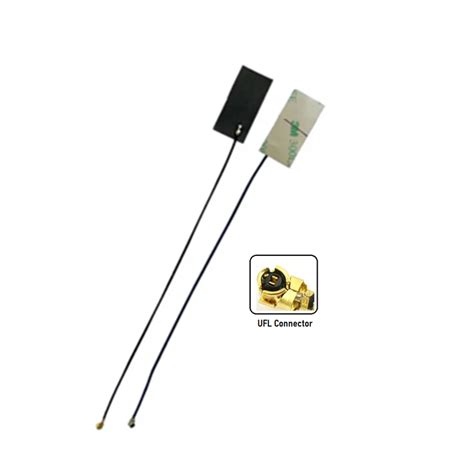 Gps Flexible Pcb Antenna With 113mm L 10cm Black Cable Ufl Connector