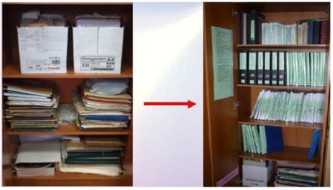 Organization Of Work Space In The Office Before And After 5s