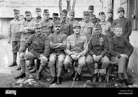 First World War Tableau Soldier Men Uniform Yard 4217 Stock Photo