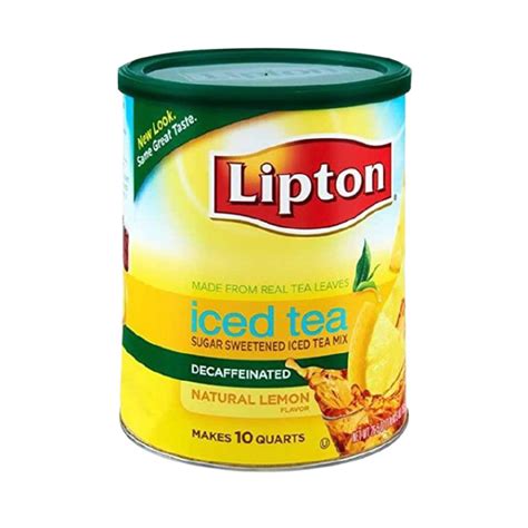 Lipton Iced Tea Decaf Lemon Powder Mix 670g 236oz American Food Mart