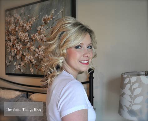 Strawberry blonde hair is one of the trendiest at the moment. How to use a curling wand - The Small Things Blog
