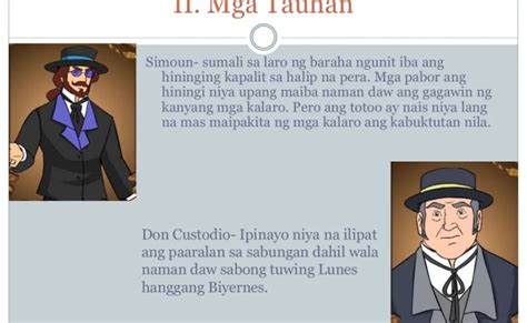 Proyekto Sa Filipino Mga Pagkatao Ng Mga Tauhan Sa El Filibusterismo
