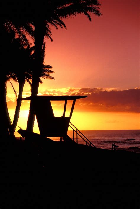 Lifeguard Tower At Sunset Beach North Shore Oahu Hawaii Frothers
