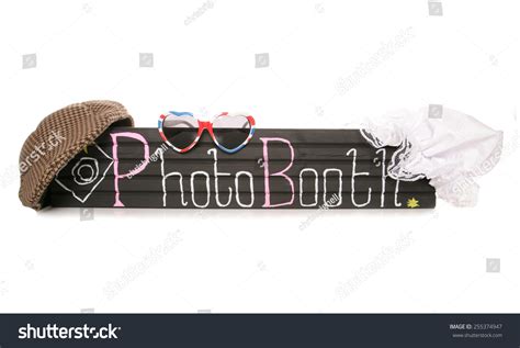 Photo Booth Sign With Fancy Dress Hats Cutout - 255374947 : Shutterstock