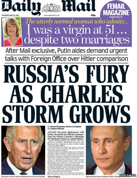 Bbc News Newspaper Review Russian Fury At Charles And Ebay Security