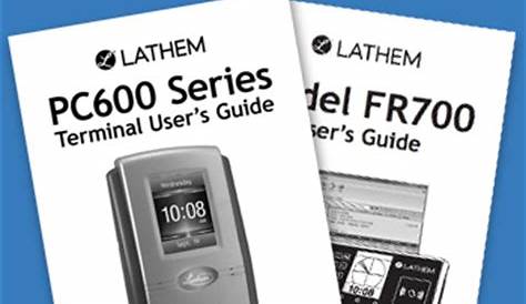 lathem time clock manual