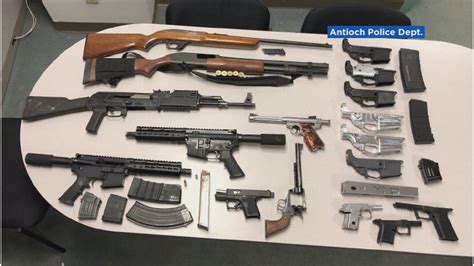 Convicted Felon Arrested After Huge Stash Of Automatic Weapons Found In Antioch Home Abc7 San