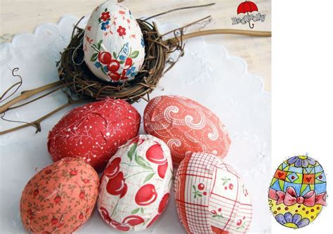 From Red Brolly Diy Tutorial Fabric Covered Eggs