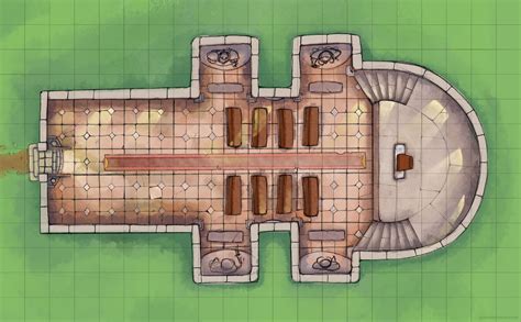 Cathedral Rpg Map By Tomasreichmann In Dungeon Maps Fantasy My XXX