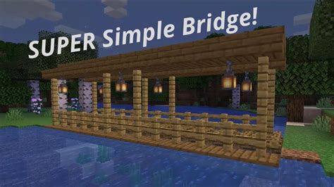 How To Build A Simple Bridge Minecraft Youtube