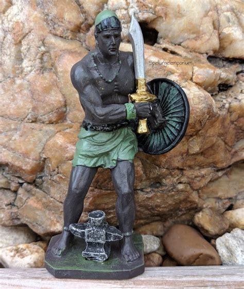 Ogun Statue Blessed With Waters Of Ogun Estatua De Ogun Etsy