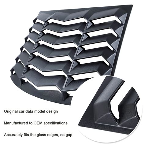 Rear Window Louvers Fit For Chevy Chevrolet Camaro 2010 2011 2012 2013