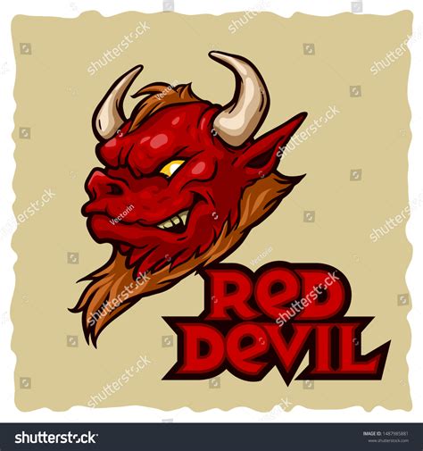 Red Devil Character Mascot Logo Red 스톡 벡터로열티 프리 1487985881 Shutterstock
