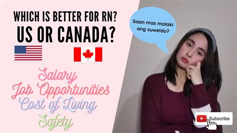 Which is better for RNs: US or Canada (Salary, Job Opportunities, Cost
