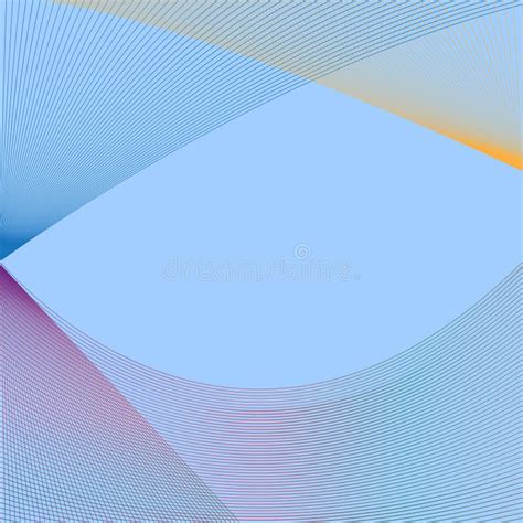 Colorful Lines Create Abstract On Blue Background Vector Illus Stock