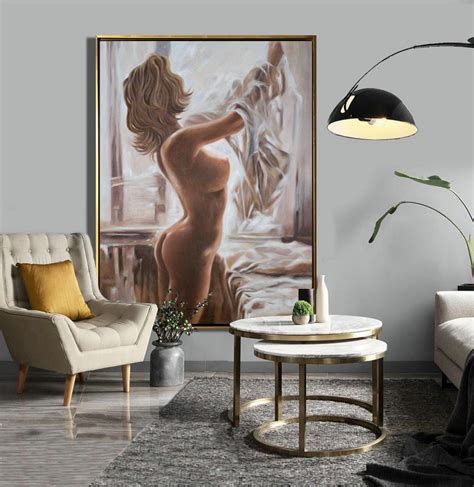 Nude Painting Decoration Nudeart Women Painting Original Nude Oil