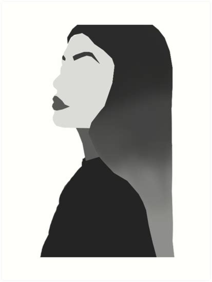Kylie Jenner Minimalist Profile Portrait Art Prints By Artmoonist