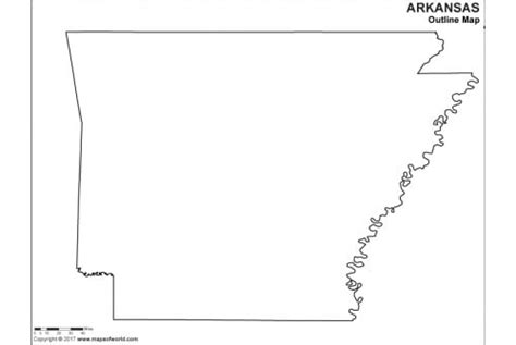 Printable Blank Map Of Arkansas Outline Transparent Png Map Images