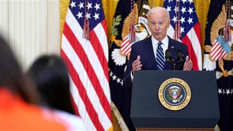 Biden Holds 1st Formal News Conference Faces Questions On Agenda